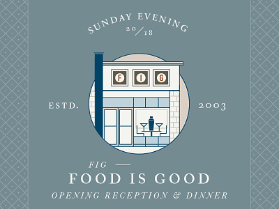 Charleston Illustration Series (AEC) building charleston fig food historical icon illustration logo restaurant typography vector