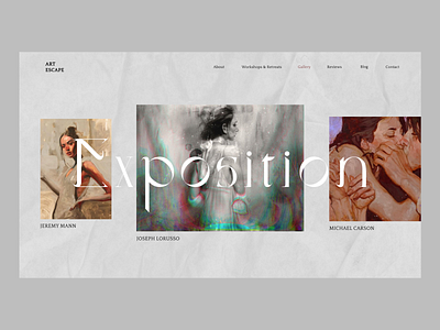 ART ESCAPE web site concept