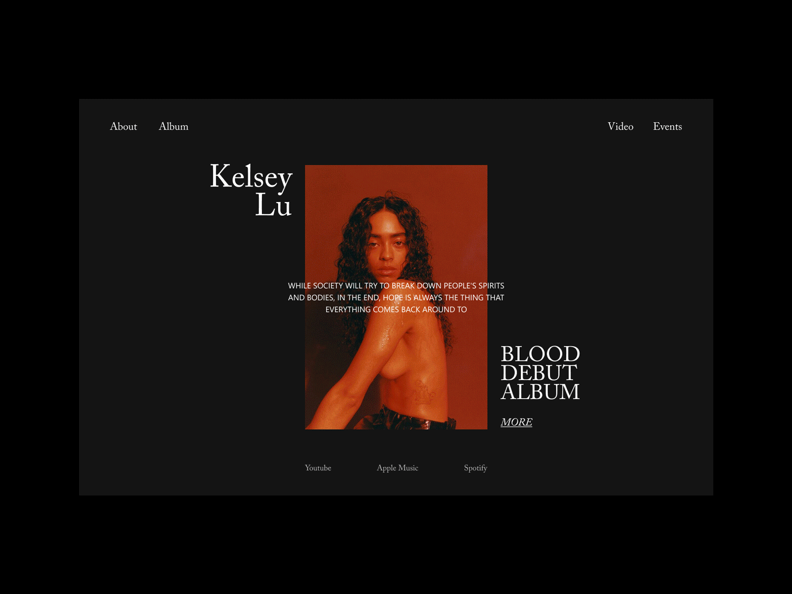Kelsey Lu Homepage homepage ui ux web webdesign