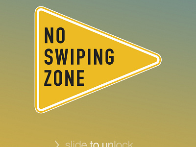 No Swipe driving iphone texting wallpaper