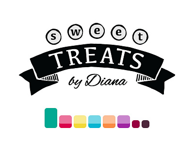 Sweet Treats color logo whimsy