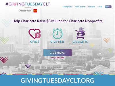 #GIVINGTUESDAYCLT.ORG campaign charlotte donate give good giving givingtuesday givingtuesdayclt nonprofits philanthropy
