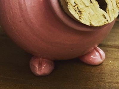 Pig's Feet ceramics piggy bank pottery