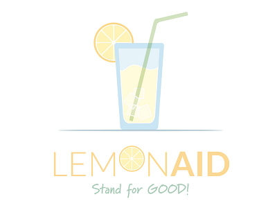 LemonAID Stand illustration lemon logo nonprofit sign stand summershareclt