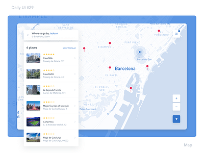 Daily Ui Challenge #20 Map
