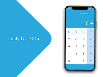Daily Ui #004 Calculator design ui