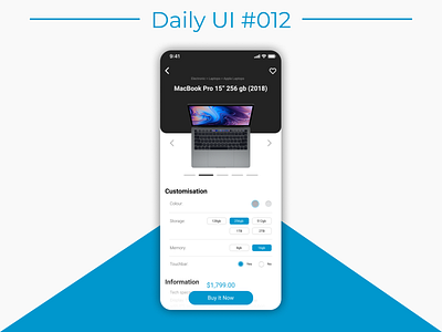 Daily Ui #012 e-commerce design