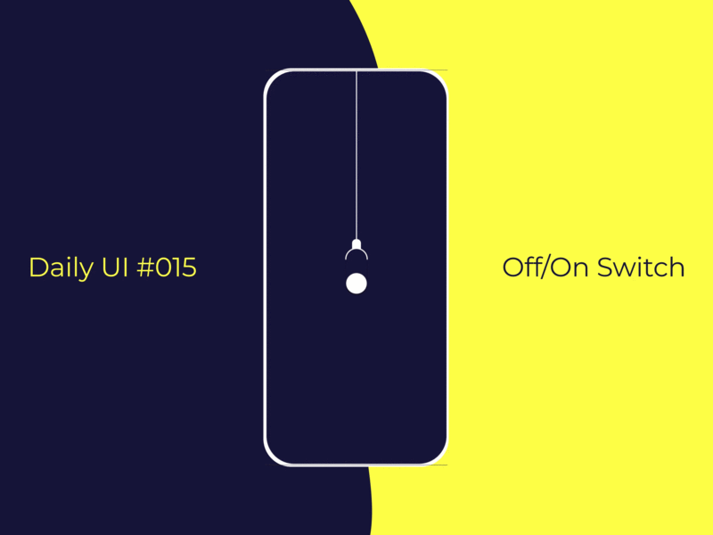 Daily Ui #015 Off/ On Switch
