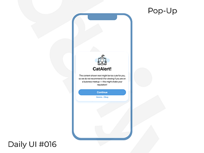 Daily Ui #016 Pop-Up / Overlay