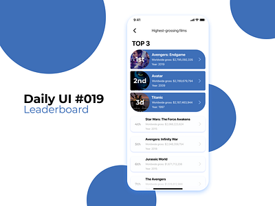 Daily Ui #019 Leaderboard