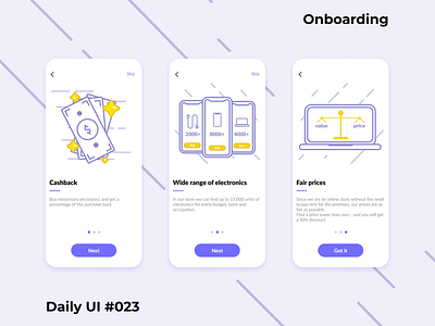 Daily Ui #023 Onboarding