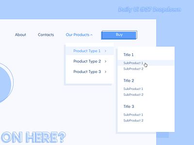 Daily Ui #27 Dropdown