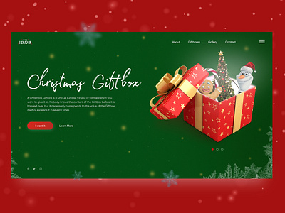 Christmas giftbox UI concept