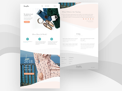 Sassy Box - WIP mobile ui design web design