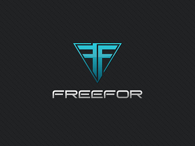 Freefor branding design flat green icon illustration logo mark typography vector