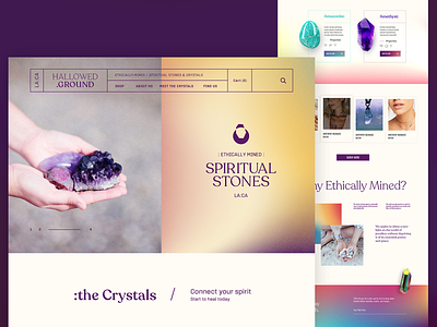 HALLOWED GROUND | Website art direction interface ui ux web design website