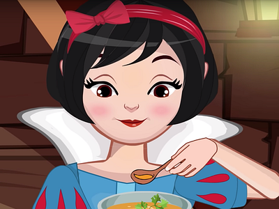 Snow White animate cc animation character illustration illustration mimiko tv snow white vector youtube channel
