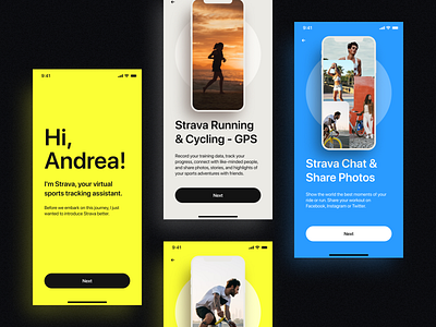 App Running & Cycling - GPS app concept figma fitness mobile run sport start ui