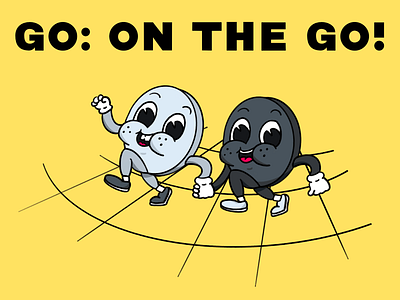 Go On The Go app board game board games branding games logo go illustration ipad kickstarter logo make100 procreate