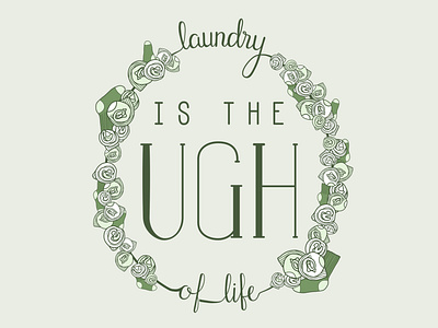 UGH illustration typography