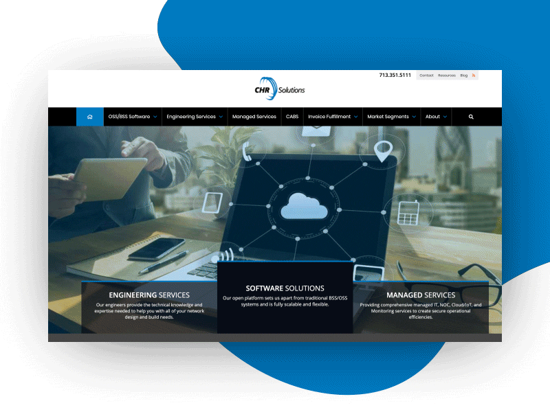 CHR Solutions Home Page Design