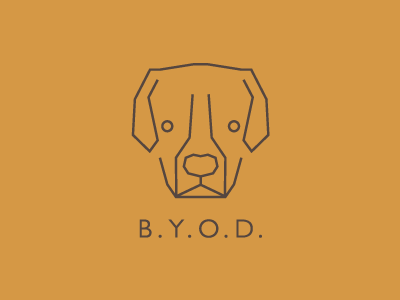 Dog Logo animal dog geometric identity logo monoline