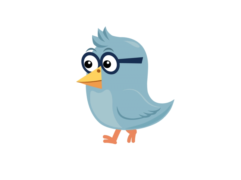 Little Bird Guy 2d animation animation 2d bird bounce butter character gif motion walkcycle