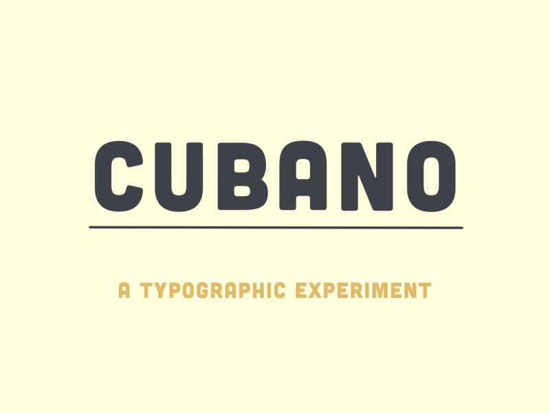 Cubano800x600 animation bounce butter design thats buttery typography