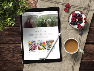 Cooking & Wellness home page - Re-Design