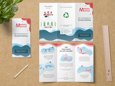 Brochure Design brochure clean corporate design graphic medical mockup print ui