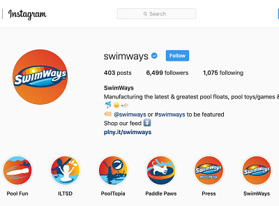 Swimways Social Media Icons app branding design icon illustration logo typography vector
