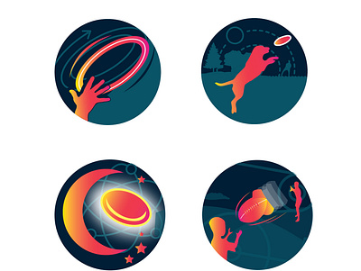 Icons - Aerobie Social Media branding design icon illustration logo vector