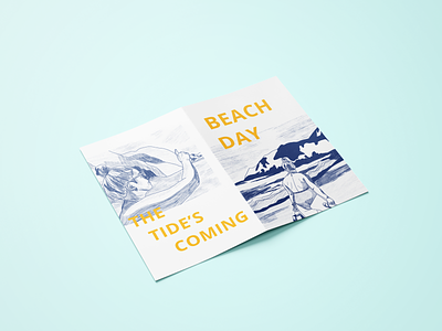 Beach Day beach color concept creative design design art illustration zine