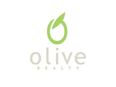 Olive Realty branding design logo vector