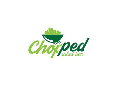Chopped branding design food logo