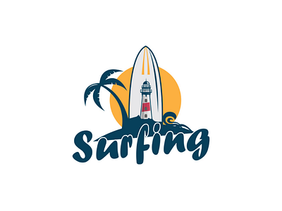 Surfing logo