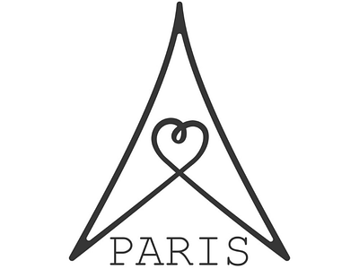 Paris logo concept paris logo city symbol