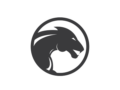 Black Phanter design logo logo design panther vector