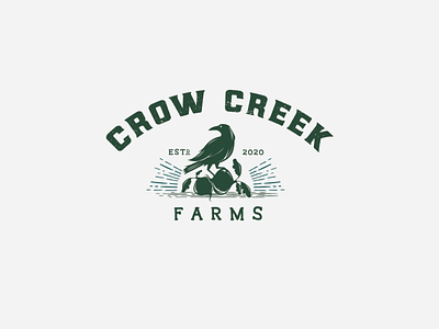 Crow creek crow logo logodesign logoforsale vintage logo