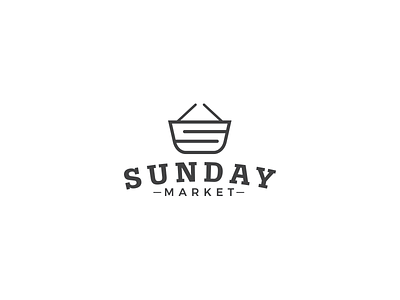 SUNDAY MARKET branding design logo logo design vector