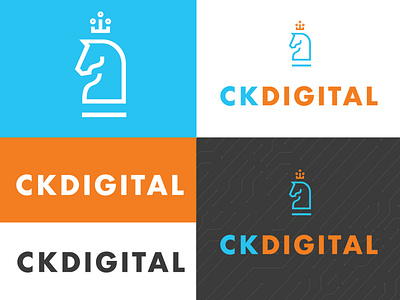 CK Digital Final Logo Concept branding color design dribbble flat graphic design icon linework logo simplicity