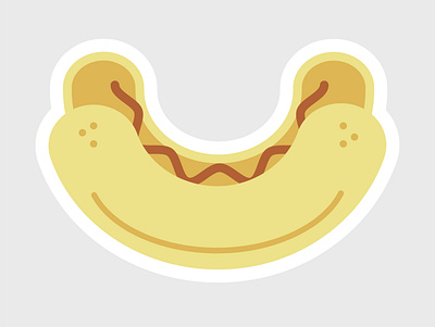 Superior Picnic Food color graphic design hotdog illustration picnic sticker