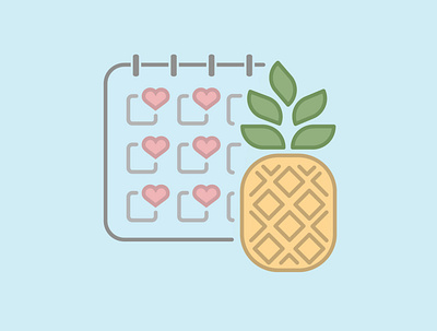 50 First Dates_Favorite Movie Icon design dribbble flat graphic design icon iconogrophy illustration logo movie warmup