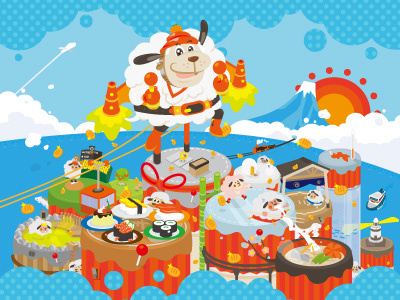 year of the sheep in japan card happy illust japan new sheep year