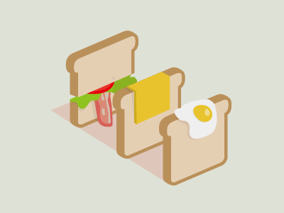 3bread bread cute illust toast