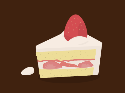Strawberry shortcake cake cute illust shortcake strawberry