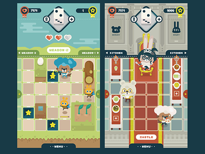 game01 castle character cooking cute game illust kawaii ui ux