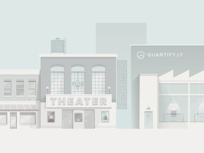 Early-mid Stage city illustration industries landscape theater