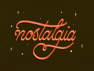 Nostalgia design illustration lettering lettering art lettering artist lettering challenge nostalgia texture typo typography