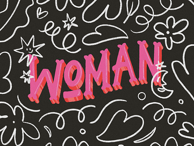 woman design illustration lettering lettering art lettering artist lettering challenge procreate